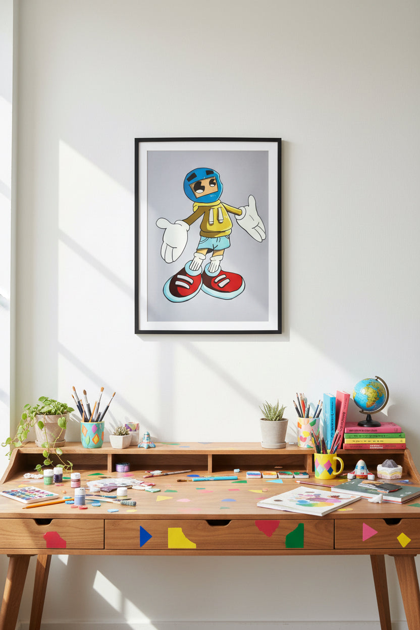 Cartoon Character Print – 4" x 6"